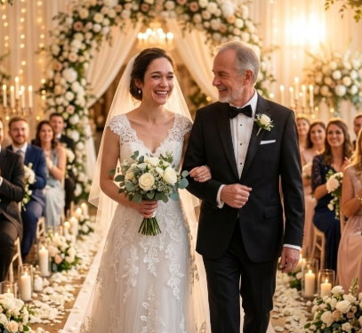 Happy Christian wedding